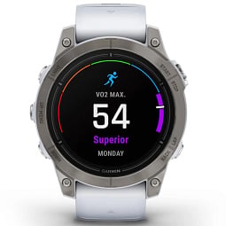 Умные часы Garmin EPIX PRO (Gen 2) Sapphire Edition 47 мм, титановый, белый DLC, белый ремешок (010-02803-21) - фото 8