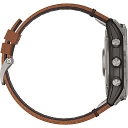 Умные часы Garmin FENIX 7X Sapphire Solar титановый черный с коричневым кожаным ремешком (010-02541-19) - фото 10