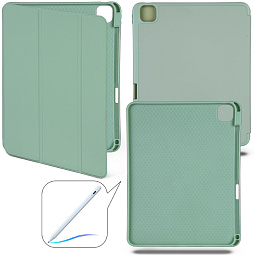 Чехол книжка Smart Case для iPad Pro 11 (2024) Мятный с отделением для Pencil - фото 1
