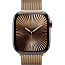 Apple Watch Series 10 46mm Titanium Case with Milanese Loop M/L, Gold (MX003LW/A) - фото 5