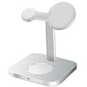 Фото Беспроводное зарядное устройство COTECI WS-36 3 in 1 MagSafe Magnetic Wireless Fast Charger, Silver