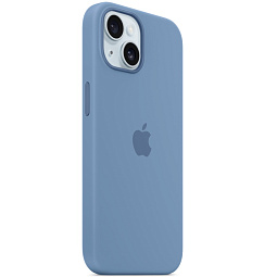 Чехол-накладка iPhone 15 Silicone Case with MagSafe - Winter Blue (MT0Y3) - фото 6