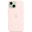 Чехол-накладка iPhone 15 Silicone Case with MagSafe - Light Pink (MT0U3) - фото 11