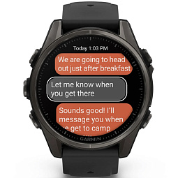 Умные часы Garmin FENIX 8 43mm Amoled Sapphire Titanium Carbon Gray (010-02903-21) - фото 5