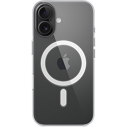 Чехол-накладка Hoco для iPhone 16 Plus 6.7 силиконовая прозрачная с MagSafe - фото 5