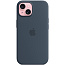 Чехол-накладка iPhone 15 Silicone Case with MagSafe - Storm Blue (MT0N3) - фото 8
