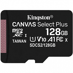 Карта памяти Kingstone microSD Class 10 128GB 100Mb/s - фото 1