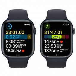 Apple Watch Series 8 GPS 45mm Aluminum Case with Sport Band (Тёмная ночь) MNP13 - фото 5