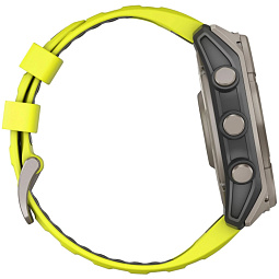 Умные часы Garmin FENIX 8 51mm Solar Sapphire Titanium Yellow (010-02907-21) - фото 7