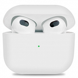 Чехол для AirPods 3 силиконовый White - фото 1