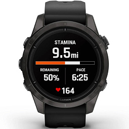 Умные часы Garmin EPIX PRO (Gen 2) Sapphire Edition 42 мм, титановый угольно-серый с черным ремешком (010-02802-15) - фото 5