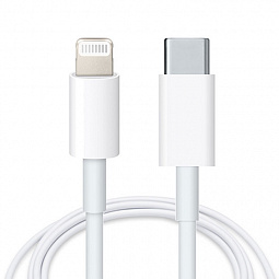 Кабель Apple USB Type-C - Lightning (MX0K2ZM/A) 1м - фото 1