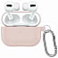 Чехол силиконовый для AirPods Pro 3 песочный с карабином - фото 2
