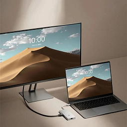 Разветвитель Xiaomi Type-C 10-in-1 Docking Station (XMTIO01YM) Silver - фото 6