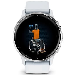 Умные часы Garmin VENU 3, белые с серебристым безелем (010-02784-00) - фото 5