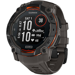 Умные часы Garmin INSTINCT 3 Solar 50 mm, Black/Charcoal Band (010-02935-00) - фото 1