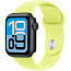 Apple Watch SE 3 2025 40mm Aluminium Case with Sport Band, Midnight/Neon Yellow - фото 4