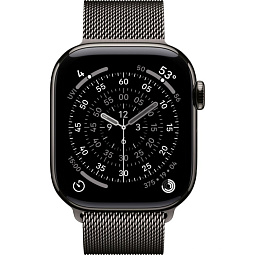 Apple Watch Series 11 46mm GPS + Cellular Titanium Case with Milanese Loop M/L, Slate (MFD44) - фото 2