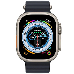 Apple Watch Ultra GPS + Cellular 49mm Titanium Midnight Ocean Band (4QET3LW/A) Официально Восстановленные - фото 2