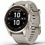 Умные часы Garmin FENIX 7S PRO Sapphire Solar, золотистый корпус со светло-песочным ремешком (010-02776-15) - фото 4