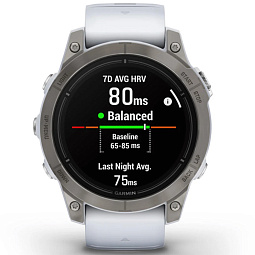 Умные часы Garmin EPIX PRO (Gen 2) Sapphire Edition 47 мм, титановый, белый DLC, белый ремешок (010-02803-21) - фото 7