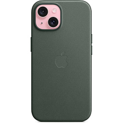 Чехол-накладка iPhone 15 FineWoven Case with MagSafe - Evergreen (MT3J3) - фото 4