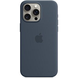 Чехол-накладка iPhone 15 Pro Max Silicone Case with MagSafe - Storm Blue (MT1P3) - фото 1
