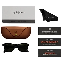 Умные очки Ray-Ban Meta Wayfarer (Gen 2) Matte Black / Polar Gradient Graphite, 150 - 50 Size (M) - фото 5