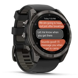 Умные часы Garmin Fenix 8 Pro 51mm AMOLED Sapphire Carbon Gray DLC Titanium with Black/Pebble Gray Silicone Band (010-03199-00) - фото 3