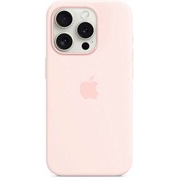 Чехол-накладка iPhone 15 Pro Silicone Case with MagSafe - Light Pink (MT1F3) - фото 3