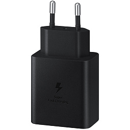 Сетевое зарядное устройство Samsung USB-C 45W + кабель Type-C to Type-C 1.8м (EP-T4511), черный - фото 2