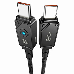 Кабель USB-C BASEUS Unbreakable Series Fast Charging Type-C - Type-C, 5A, 100W, 1 м, черный - фото 3