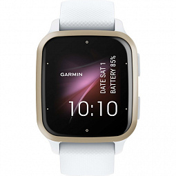 Умные часы Garmin Venu Sq 2 белые с кремово-золотым алюминиевым безелем 010-02701-11 - фото 2