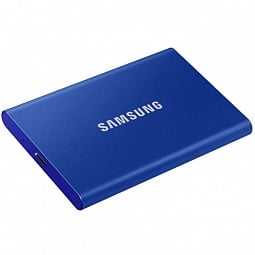 500 ГБ Внешний SSD Samsung T7, USB 3.2 Gen 2 Type-C, синий - фото 3