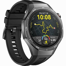 Умные часы Huawei Watch GT 5 Pro 46mm Black Fluoroelastomer Strap (черный) - фото 3