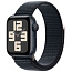 Apple Watch SE 2023 GPS 40mm Aluminum Case with Sport Loop, Midnight (Тёмная ночь), MRE03 - фото 8