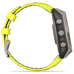 Умные часы Garmin Fenix 8 47mm SOLAR Sapphire Titanium with Amp Yellow/Graphite Silicone Band (010-02906-20) - фото 9