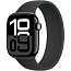 Apple Watch Series 10 42mm GPS Aluminum Case with Solo Loop, Jet Black/Black (MY7Q3LW/A) - фото 4