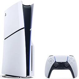 Игровая приставка Sony PlayStation 5 Slim, с дисководом, 1000 ГБ SSD, без игр, белый (CFI-2000) - фото 1