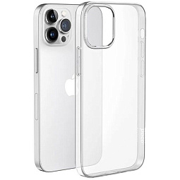 Чехол-накладка Hoco для iPhone 15 Pro Max силиконовая прозрачная - фото 1