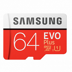 Карта памяти Samsung microSDHC EVO+ 64GB - фото 1
