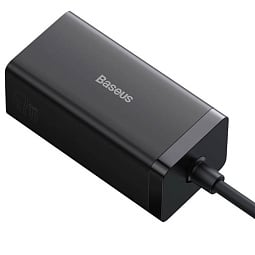 Блок питания сетевой Baseus Gan5 Pro Desktop Fast Charger 1U+2C+HDMI 67W with 1.5m power cord EU с кабелем Type-C to Type-C 100W (20V/5A) 1m (CCGP110201) - фото 5