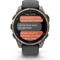 Умные часы Garmin Fenix 8 Pro 47mm AMOLED Sapphire Titanium with Graphite/Black Silicone Band (010-03198-10) - фото 2