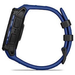 Умные часы Garmin INSTINCT 3 45 mm AMOLED, Black with Bolt Blue/Black Band (010-02936-03) - фото 6