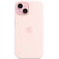 Чехол-накладка iPhone 15 Silicone Case with MagSafe - Light Pink (MT0U3) - фото 9
