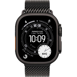 Apple Watch Ultra 3 (2025) 49mm Black Titanium Case with Black Titanium Milanese Loop L, MF1T4 - фото 2