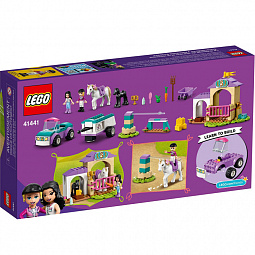 Конструктор LEGO Friends 41441 Тренировка лошади и прицеп для перевозки - фото 11