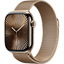 Фото - Apple Watch Series 10 46mm Titanium Case with Milanese Loop M/L, Gold (MX003LW/A)
