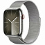 Apple Watch Series 9 GPS + Cellular 41mm Stainless Steel Case with Milanese Loop (Серебристый), MRJV3 - фото 4