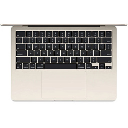 13.6" Ноутбук Apple MacBook Air 13 2025 2560x1664, Apple M4, RAM 16 ГБ, SSD 256 ГБ, 10C CPU/8C GPU, macOS, Starlight (MW0Y3) RU - фото 2